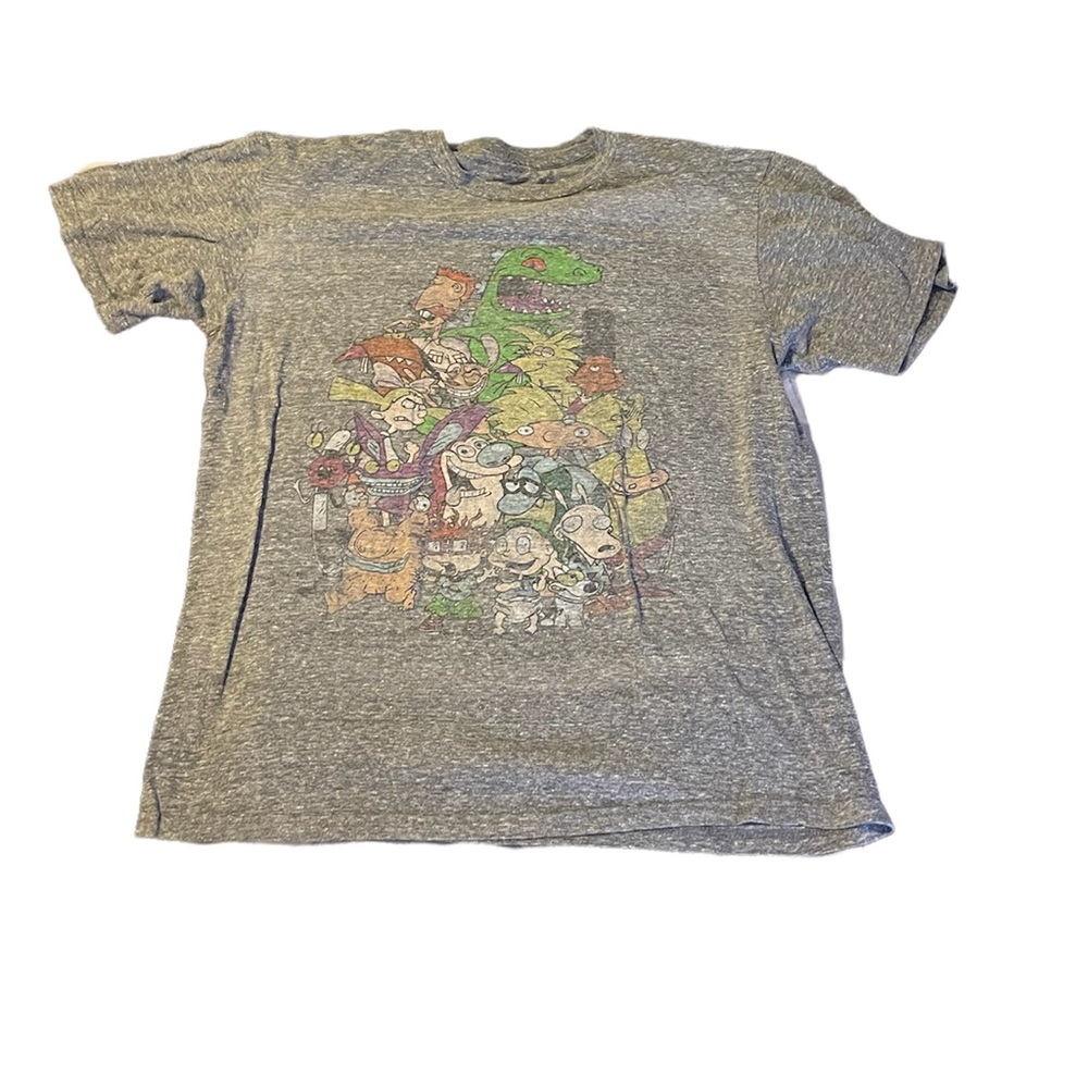 Nickelodeon characters gray t-shirt